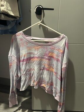 Free People Movement Light Purple Multi Color Long-Sleeve